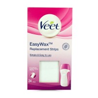 Veet Easy Wax Replace Strips Simple & Easy 24 Stips